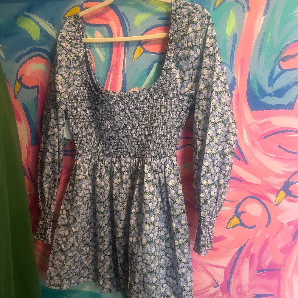 Hill House Norah Blue Pansy Nap Dress